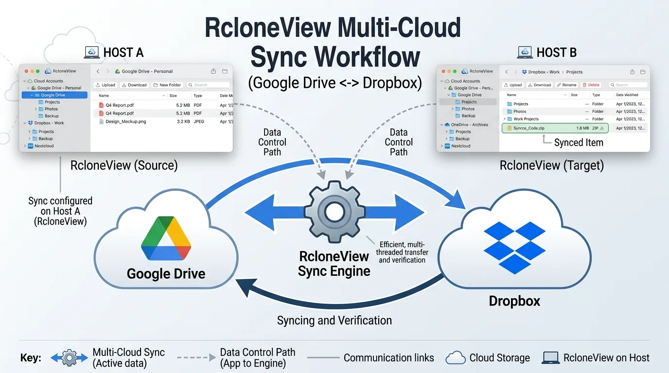 RcloneView入門｜Google DriveやDropboxをまとめて管理。無料版でも十分使えるクラウド管理ツール